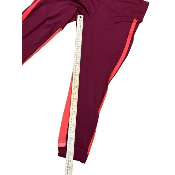 Lululemon Zip The Line Crop Deep Ruby  Coral Size 12 - Picture 11 of 16